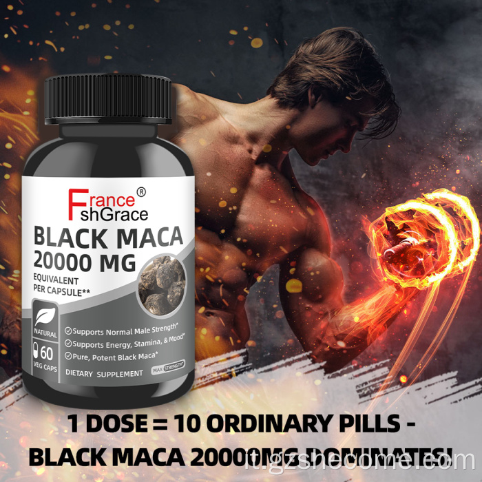 Shecome Black Maca Capsule 20000mg Pillole per l'ingrandimento del pene